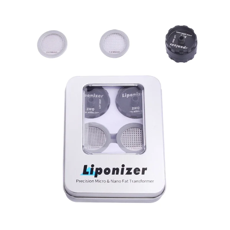 Liposuction Nano Fat Filter Stainless Steel Fat Transplantation Kit Liposuction Tools stainless steel fat transplantation suction 3 way valve nano fat adapter syring metal cap liposuction instrument