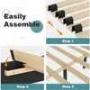 Bed Frame, with Headboard, Linen Upholstered Bed Frame with Wood Slats Support, Heavy Duty Feet, Easy Assembly, Queen Bed Frame 3