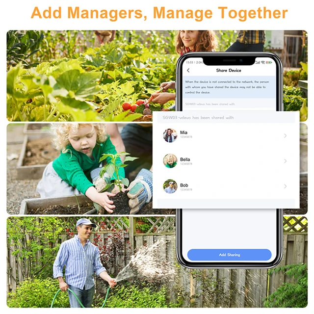 Tuya 2-Portos Intelligens Tömlő Öntözési Időzítő Wi-Fi Hub-Tal, Kompatibilis Az Alexa-Val, Smart Life - Image 6