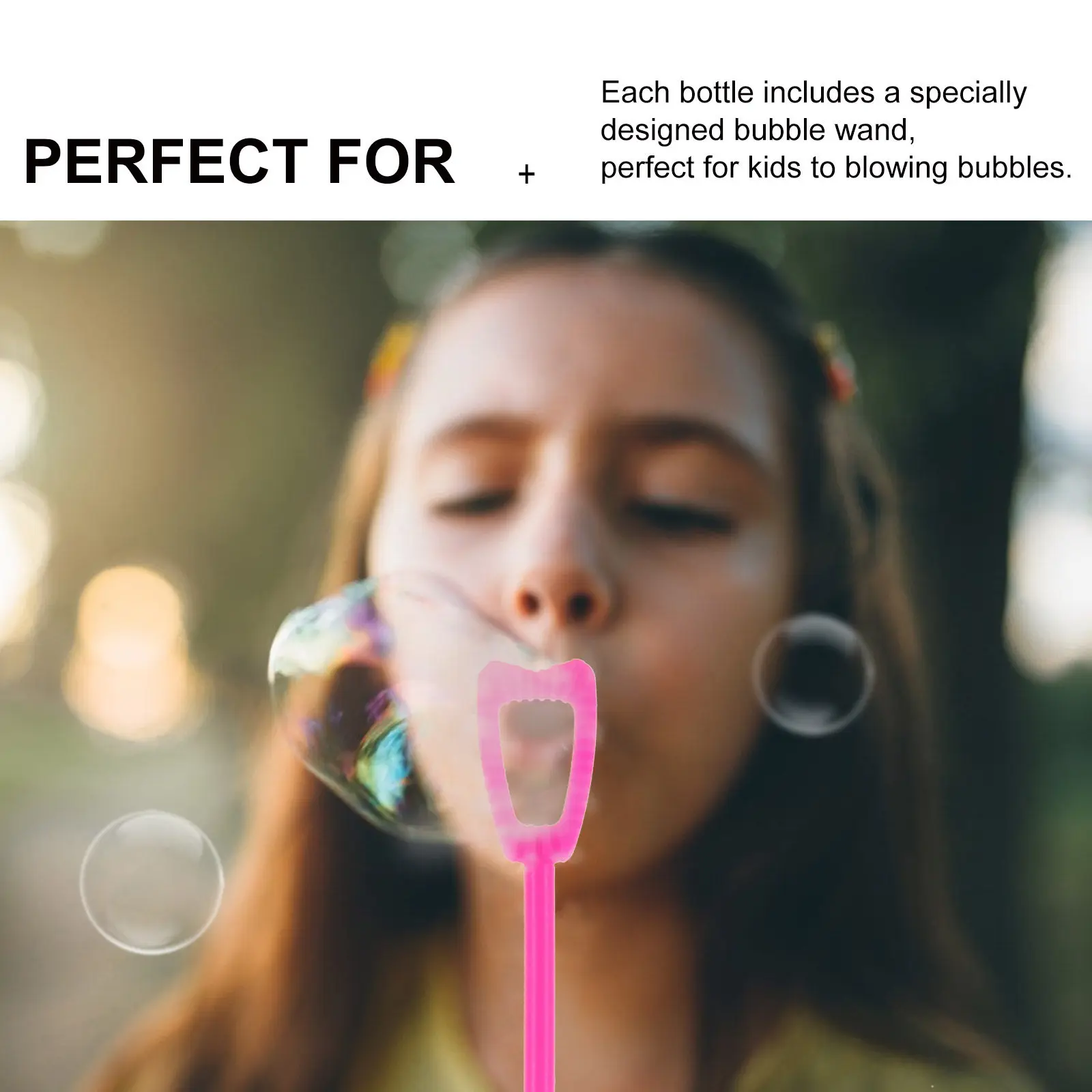 20개 버블 완드 병 세트, 대형 버블 메이커, 랜덤 색상, 어린이 파티, 결혼식, 가족 놀이, 야외 엔터테인먼트에 적합