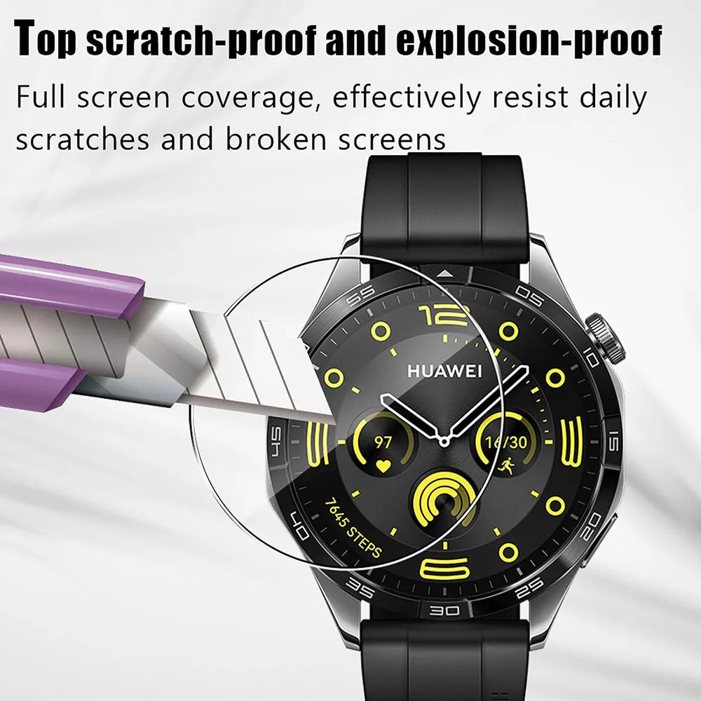Premium Tempered Glass Screen Protector Set for Smartwatches (3-Pack)
