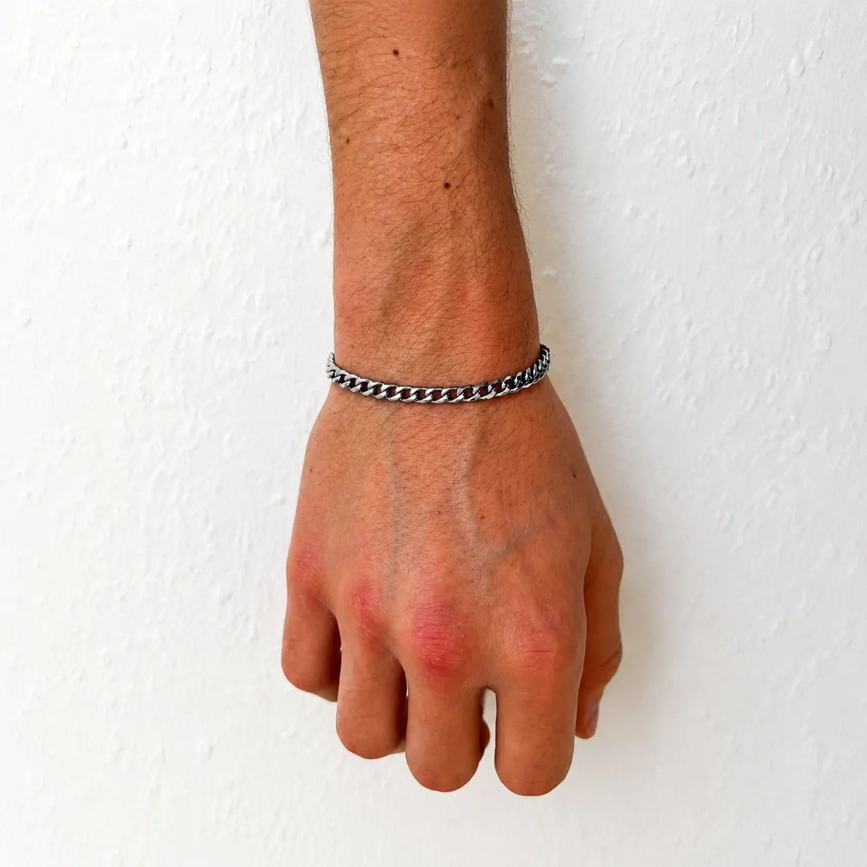 Stylish 316L Stainless Steel Men's Goth Cuban Bracelet - Retro Steampunk Fashion