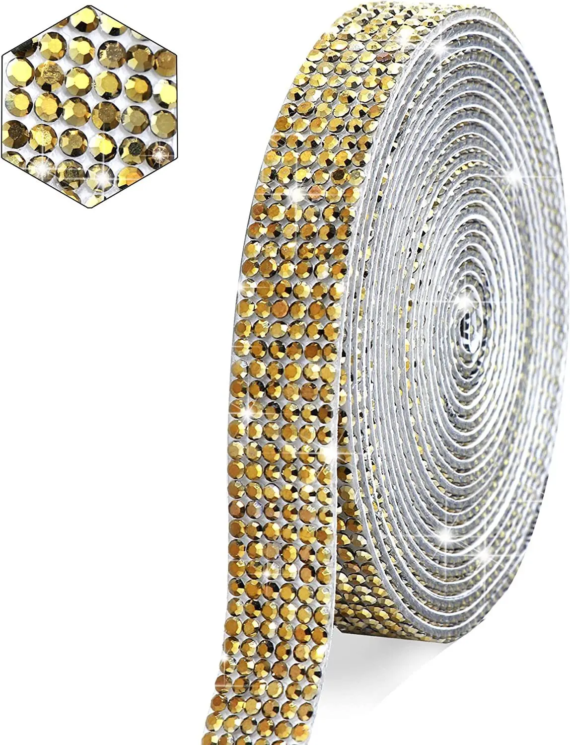 Self-Adhesive Crystal Rhinestone Ribbon for DIY Crafts and Decorations