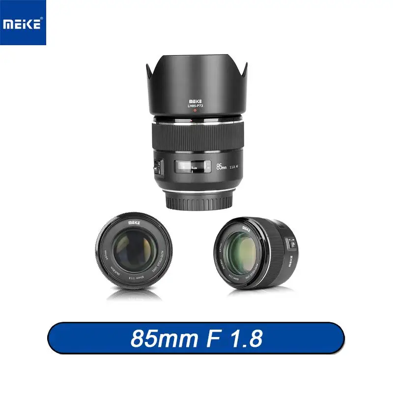 

MEKE 85mm F1.8 Middle Distance Full Frame Auto Focus Portrait Prime Lens for Canon EF Nikon F Mount