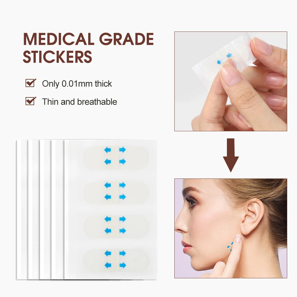 Invisible Face Lifting Tapes for Wrinkle Removal and Facial Slimming