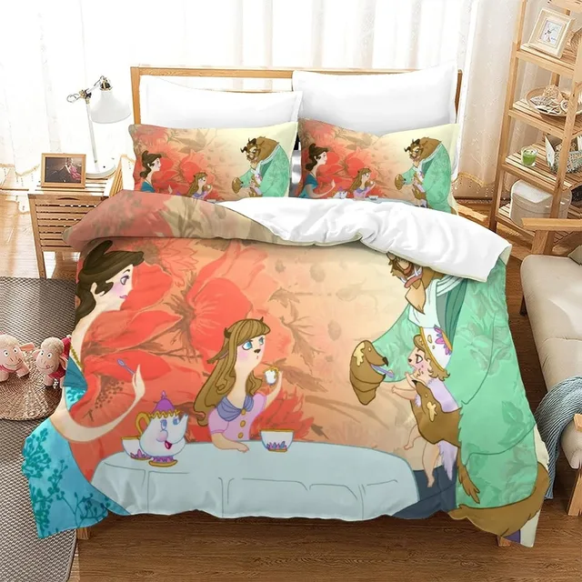 Inuyasha Comforter Sets Cute Cartoon Printed Duvet Cover Soft