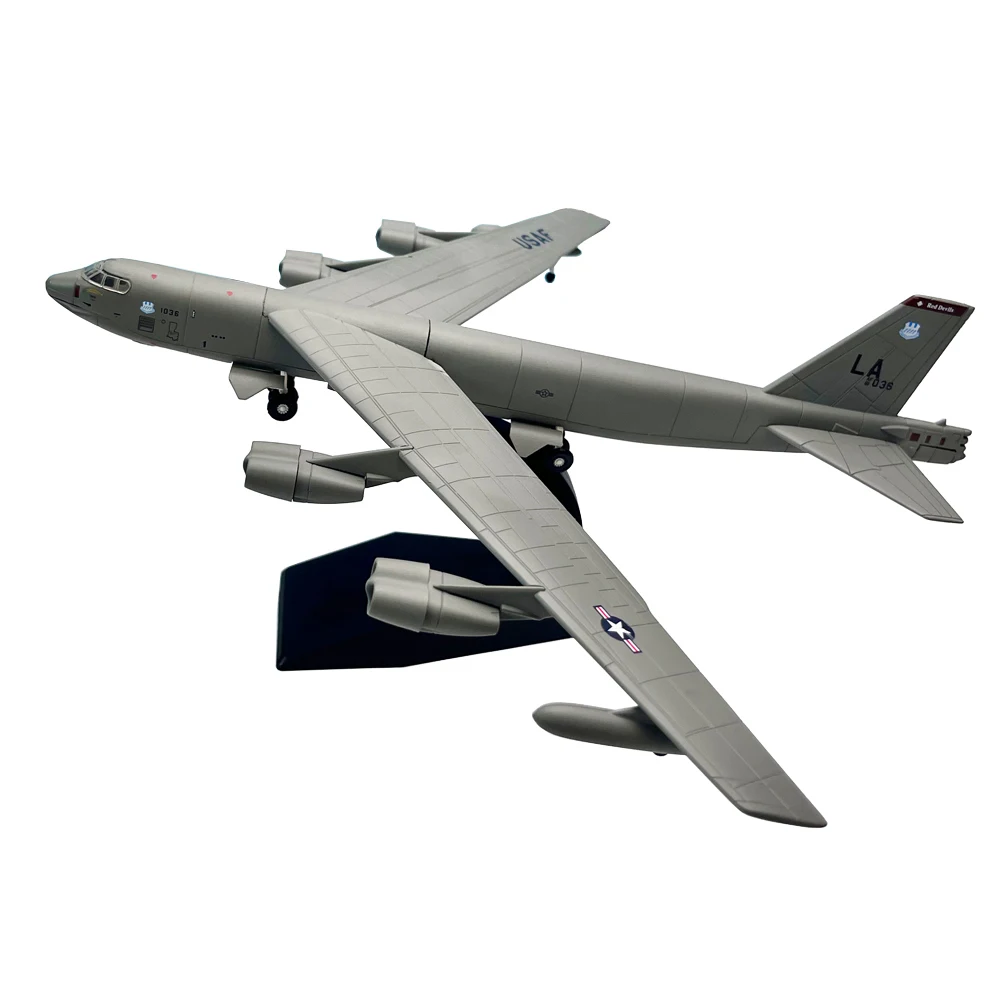 1/200 Scale B-52 B52 Stratofor Long Range Subsonic Jet Powered Strategic Bomber Diecast Metal Airplane Plane Aircraft Model Toy