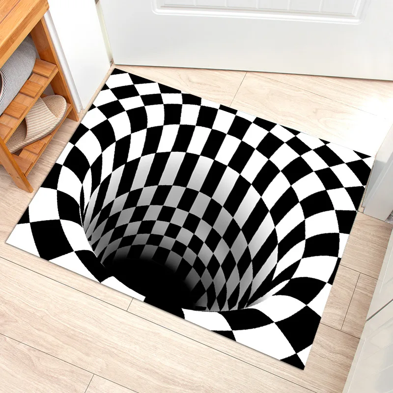 Tanio 3D Vortex Illusion dywan mata do drzwi wejściowych abstrakcyjne sklep