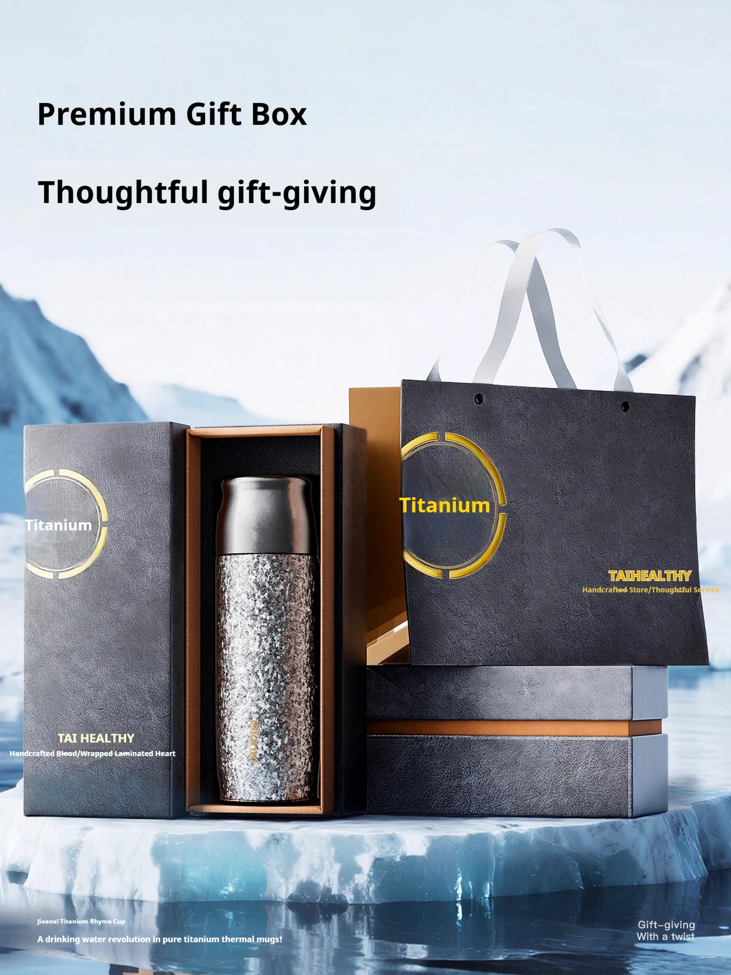 Gianxi Pure Titanium Insulated Cup  Tea Water Separation Cup  Men'S And Women'S High-End Titanium Cup Portable Braising Tea Cup view 4