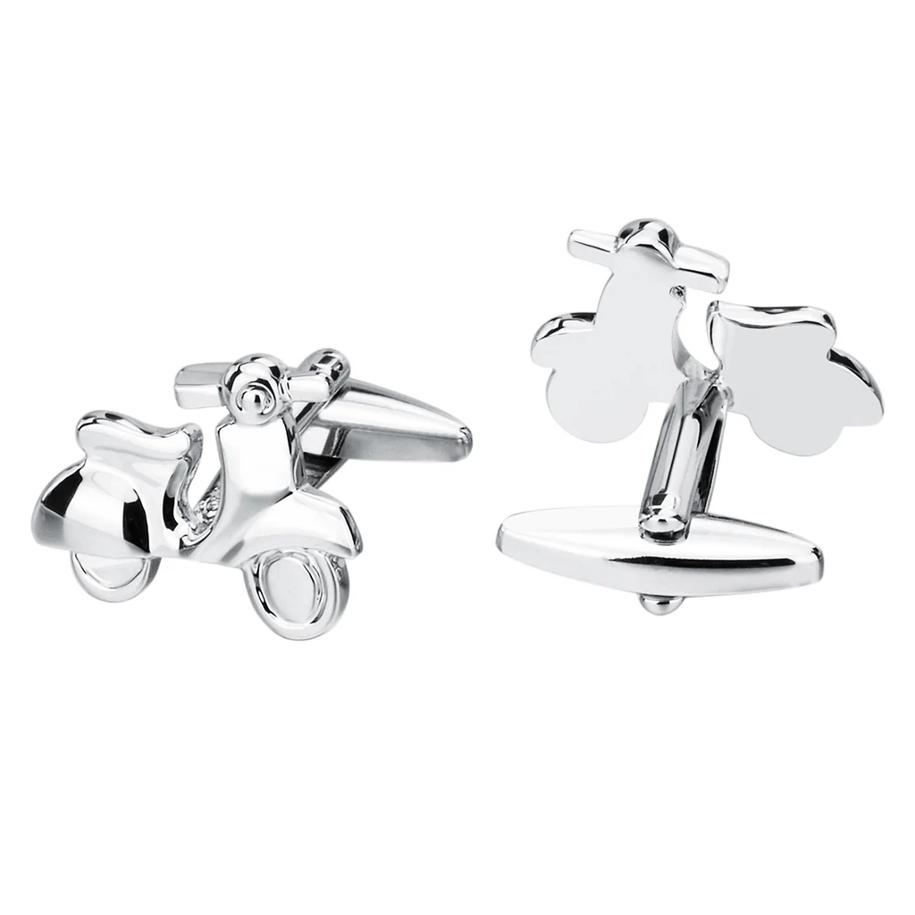 

NVT Fashion Motorcycle Model Cufflinks For Mens High Polishing Metal Bike Cuff links Father Gift Jewelry