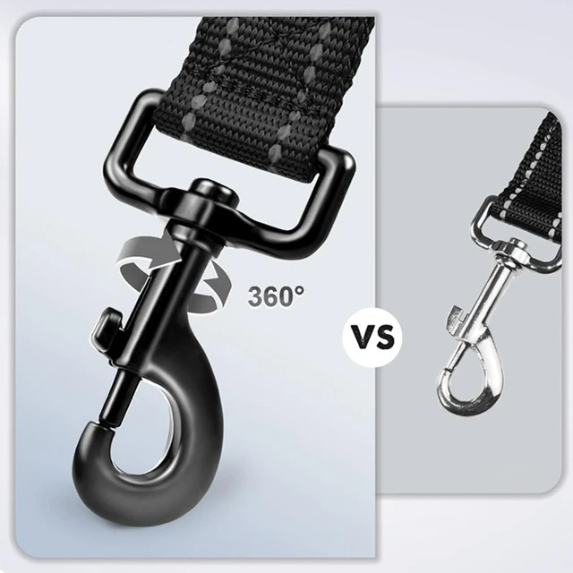 30/45/60cm Dog Leash Short Dogs Leash Nylon Leashes for Large Dog Walking With Zinc Alloy Lock Lockable 360 Degree Rotation 3