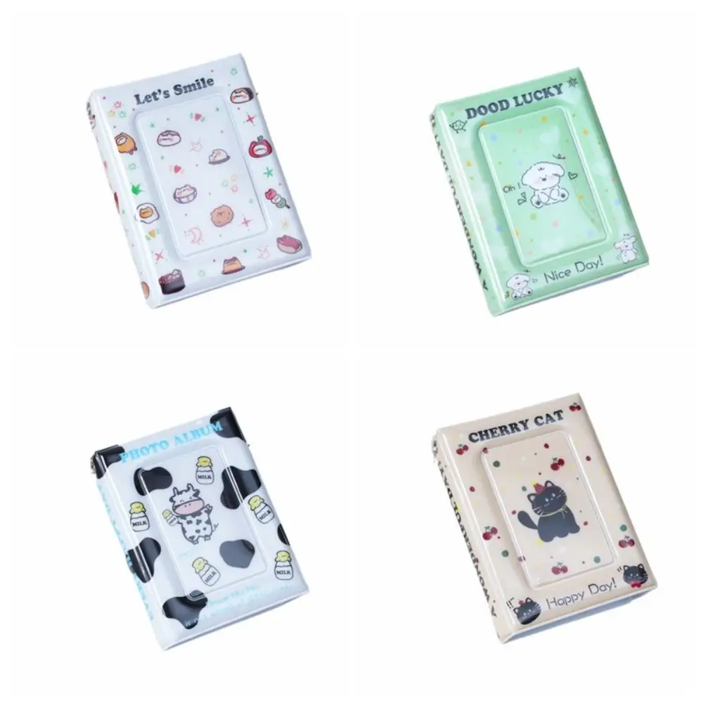 36Card Slots Envelope Photo Album 3 Inch Cartoon Animals Picture Storage Holder Waterproof Durable Small Card Collection Book