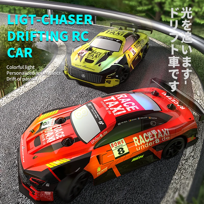 Remote Control 4WD Drift Car Toy with LED Lights for Kids