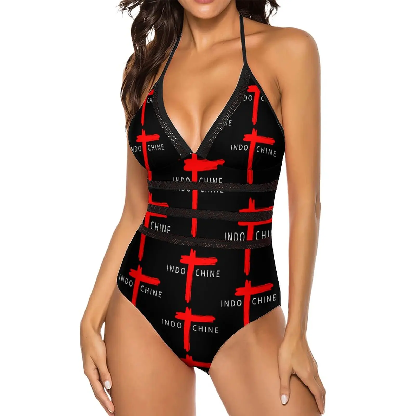 

Exotic Women's Bikinis Indchn One-piece Swimsuit Graphic Vacation High Grade Swimwear Joke