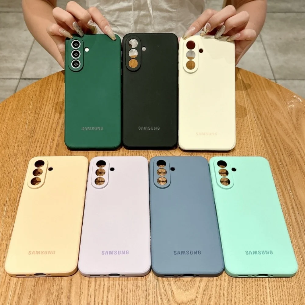 For Samsung Galaxy A56 5G Case Soft Liquid Silicone A56 A36 A16 A55 A35 A15 A26 S25 S24 S26 Ultra Plus FE Shockproof Case Cover