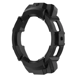 Sleek Protective Armor Cover for Galaxy Watch - Hollow Frame Fashion Bumper Case (Black)