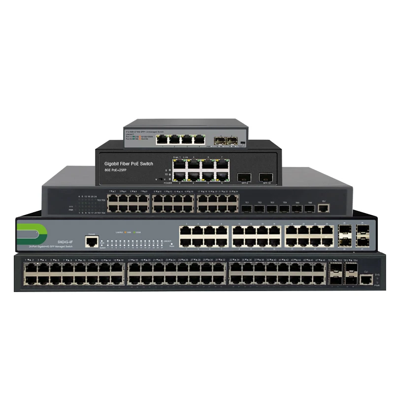 

4/8/16/24/48 Port 2.5G Multi-Gigabit Easy Smart Managed PoE Desktop Network Switch With 10G SFP Slot Uplink VLAN managed