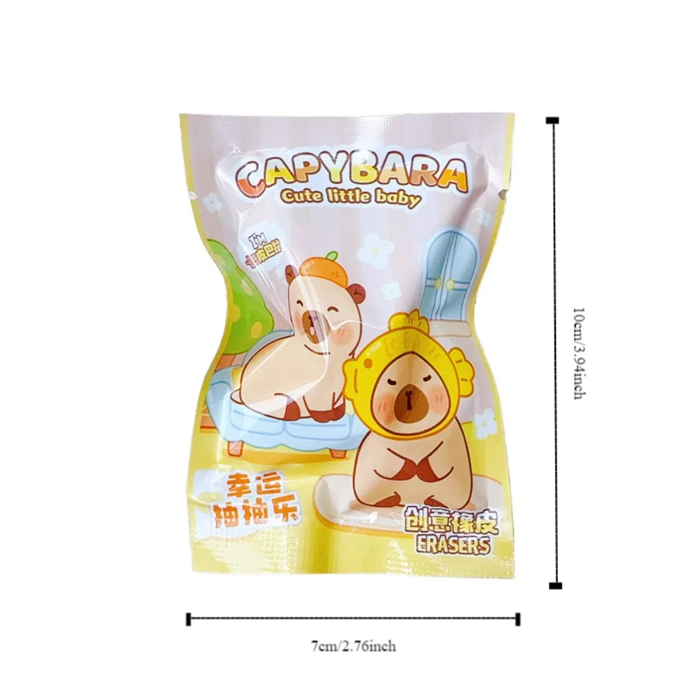 High Quality Capybara Pencil Eraser Cartoon Rubber Blind Bag Birthday Gift Stationery Kids