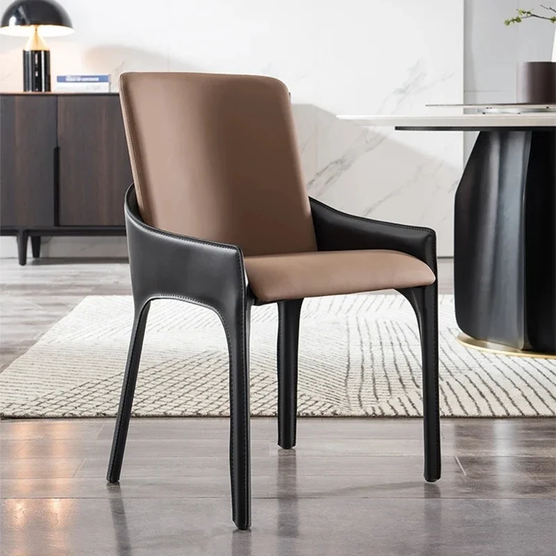 

Modern Relaxing Dining Chairs Office Lazy Designer Lounge Chair Nordic Single Bedroom Sillas De Comedor Italian Furniture