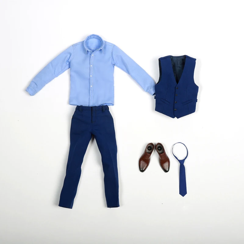 12 inch Male Soldier Body Casual Suit Action Figure Gentleman Clothing