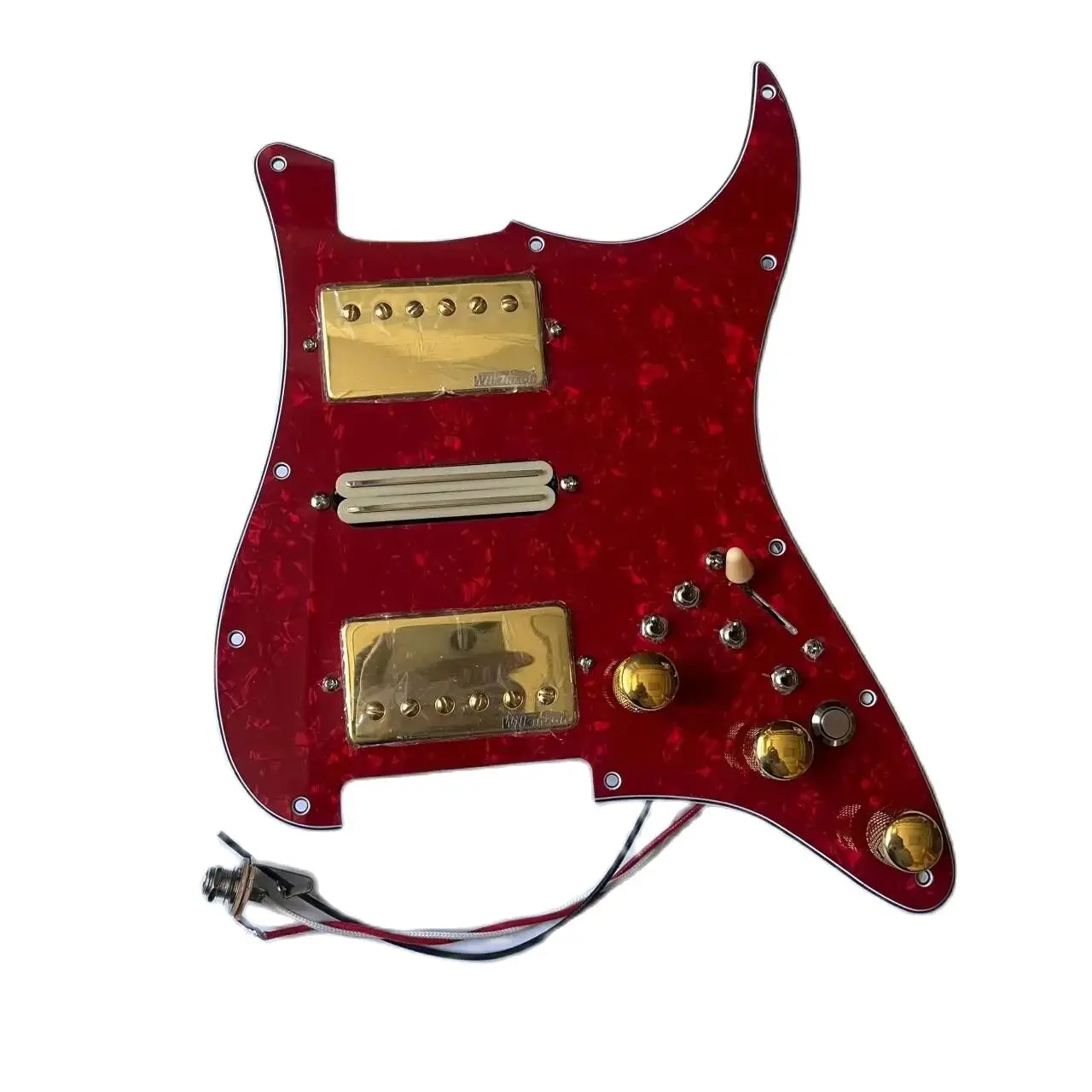 Aggiornamento Caricato Hsh St Pickguard Set Split Coil Wilkinson Alnico V Pickup 4 Single Cut Toggle Per Chitarra Stile St