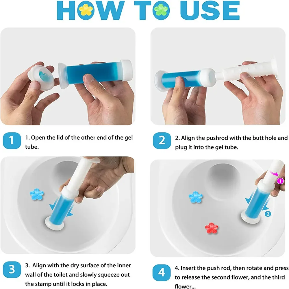 1Pc/14 Count Toilet Gel Bowl Stamp 9 Kinds Of Scent Cleaner Stamp Kit Air Freshener Flower Fragrance toilet cleaner toilet gel cleaner