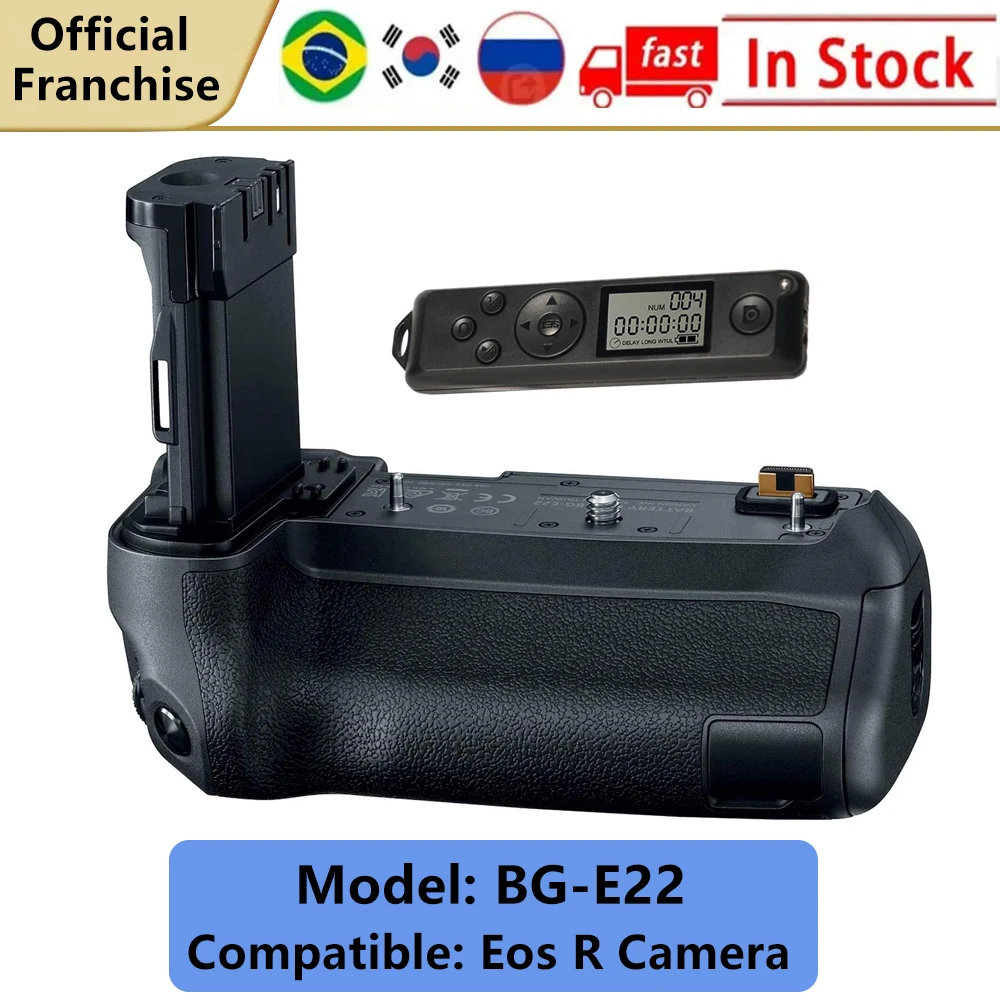 

BG-E22 battery grip compatible with Canon Eos R camera,with 2.4 G Wireless remote control.
