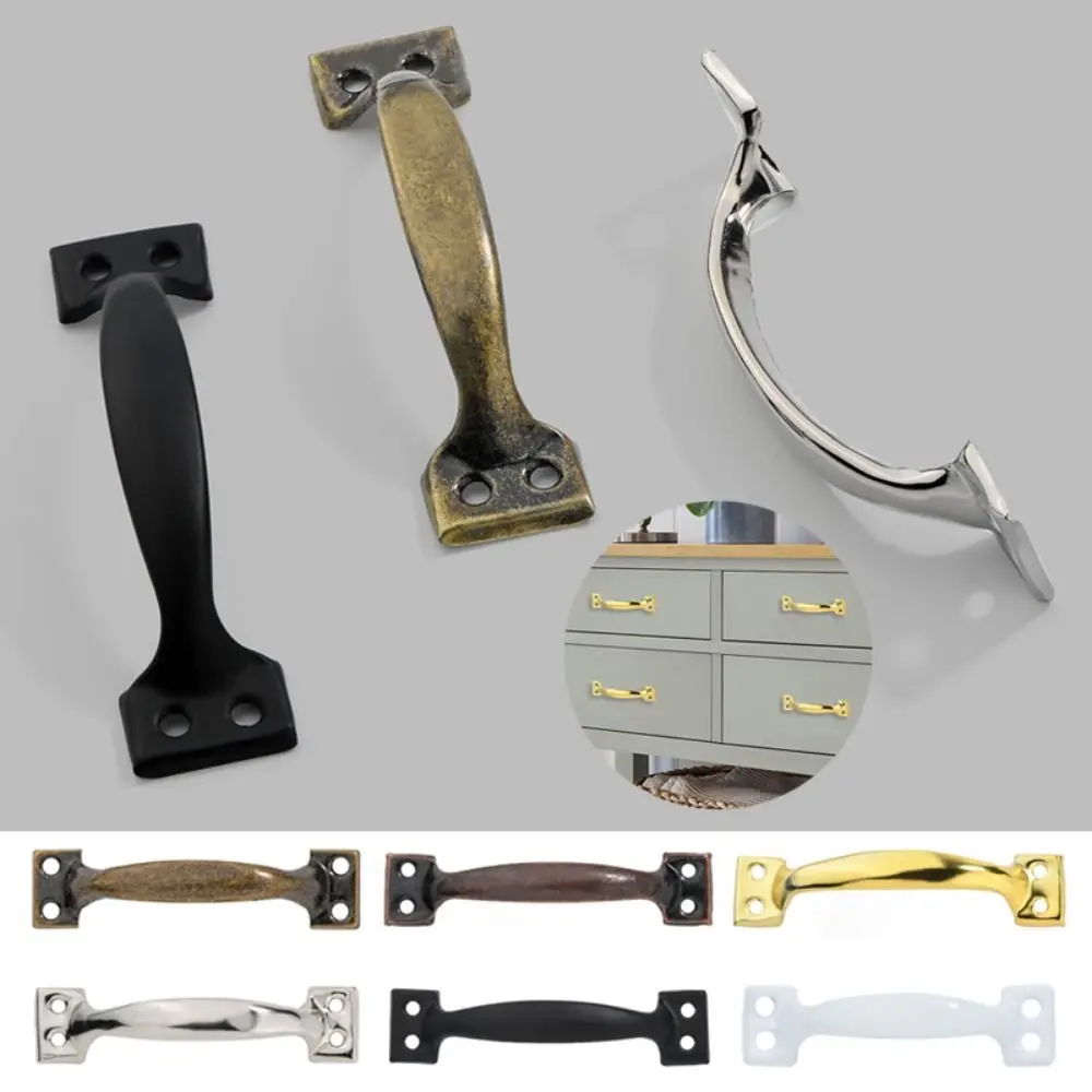 Description Picture 2 of item1Pc Barn Door Handle With Bow-Shaped Furniture Gate Handle for Sliding Barn Doors Garages Sheds Knobs Cupboard Hardware Pull