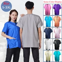 Pet Shop Breathable Work Clothes Hair Salon Hairdressing Uniform Pet Grooming Overalls Custom LOGO Hair Stylist Apron G0722 1