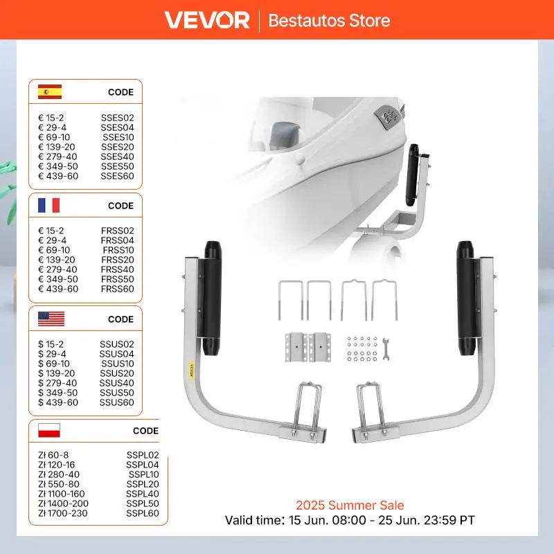 Adjustable Boat Trailer Guide Poles for Safe Loading
