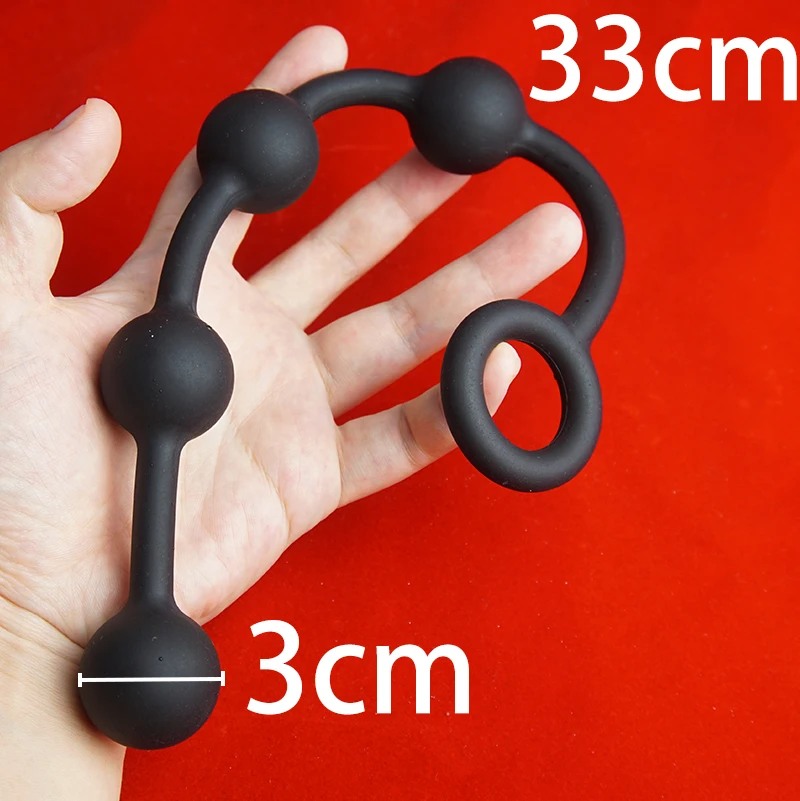 Silicone Dildo Eggs Anal Beads,But Butt Plug with Silicone Huge Anal Balls Sex Toy,Anus Vaginal Masturbator Dilator,Buttplug