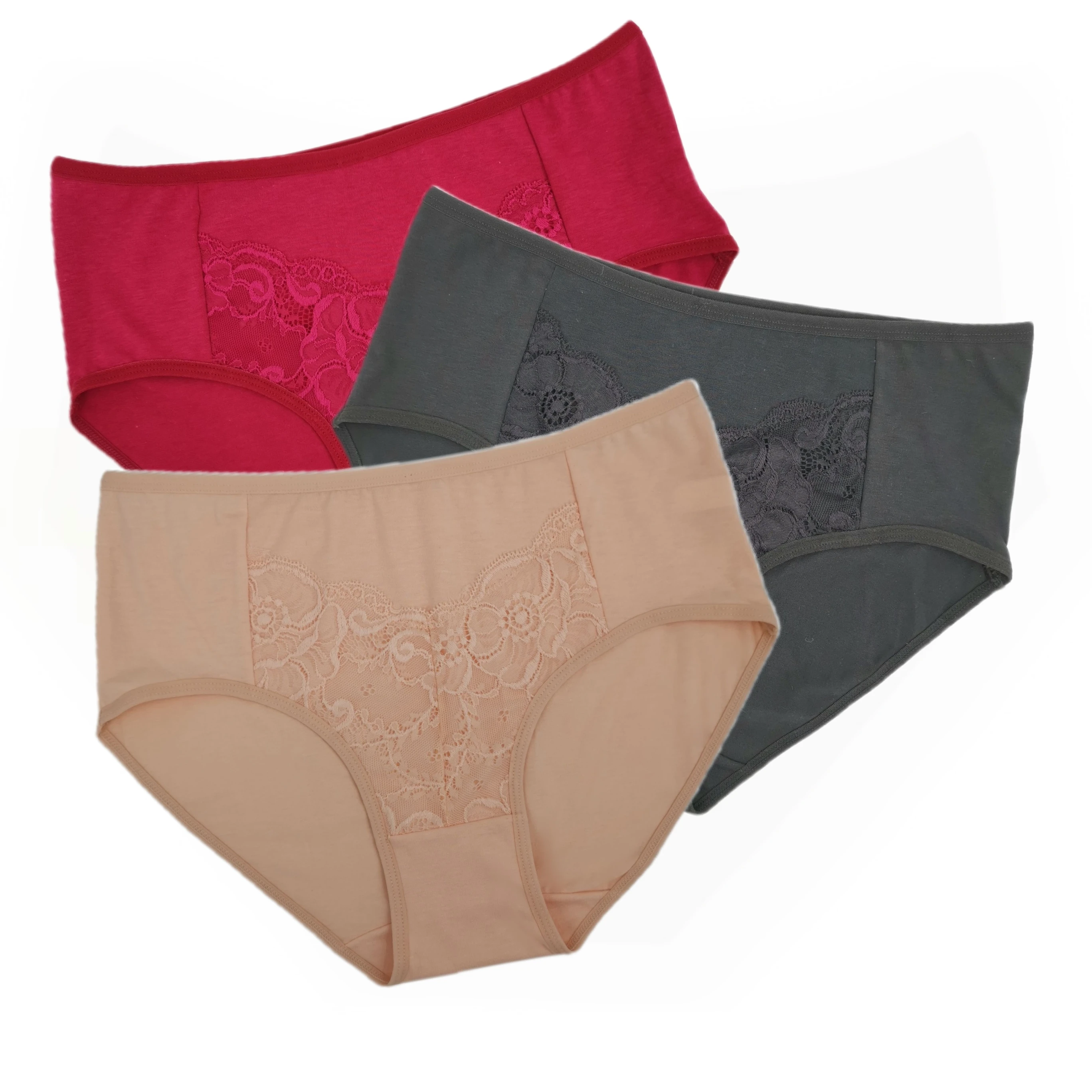 Women's Cotton Panties In Large Sizes,Oversized Cotton Panties,Mid-waist Woman Underwear Panti,Large Sizes Women's Innerwear