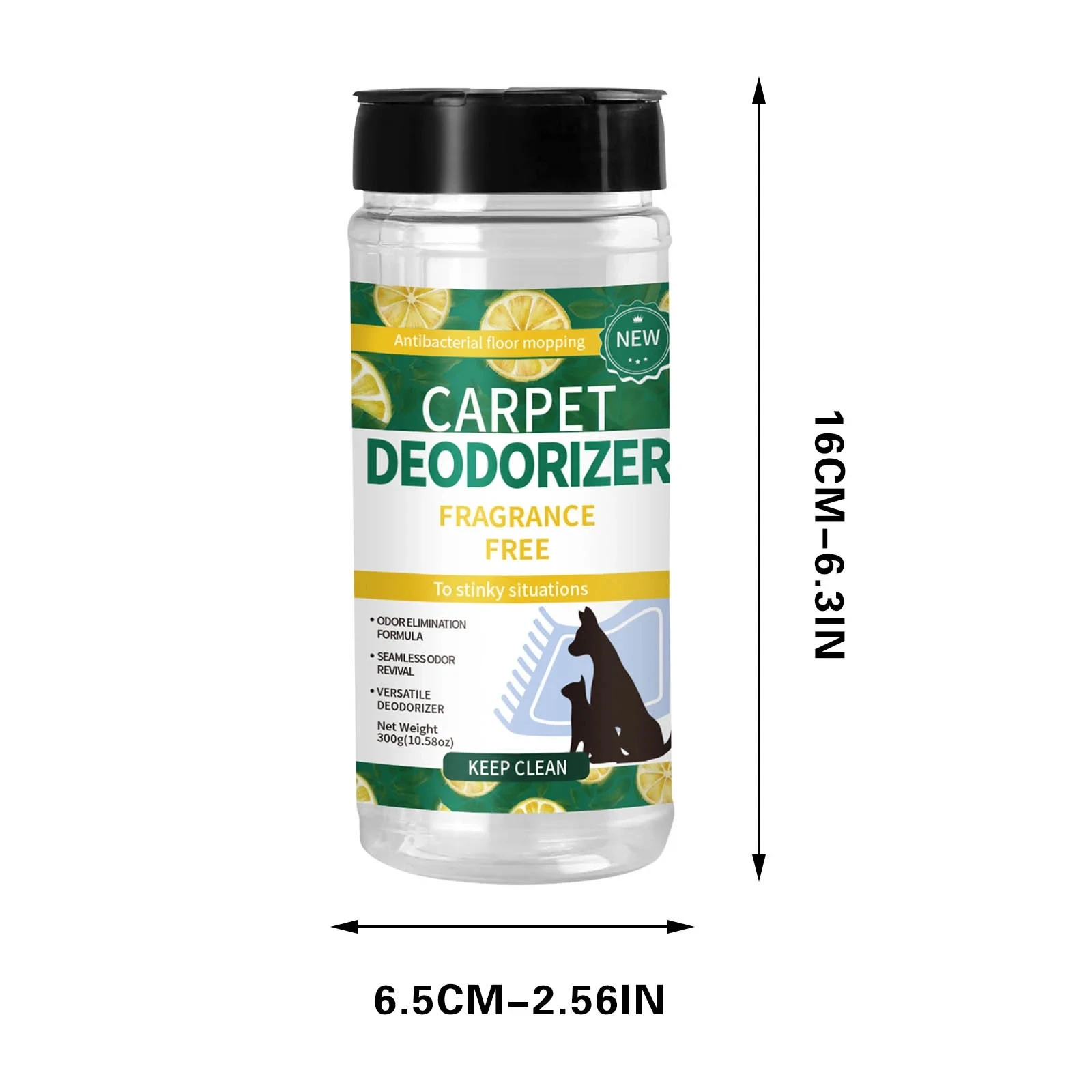 Carpet Odor Eliminator Safe Fragrance-Free Pet Carpet Deodorizer Cat and Dog Odor Neutralizer Fresh Scent Powder for Pet Areas