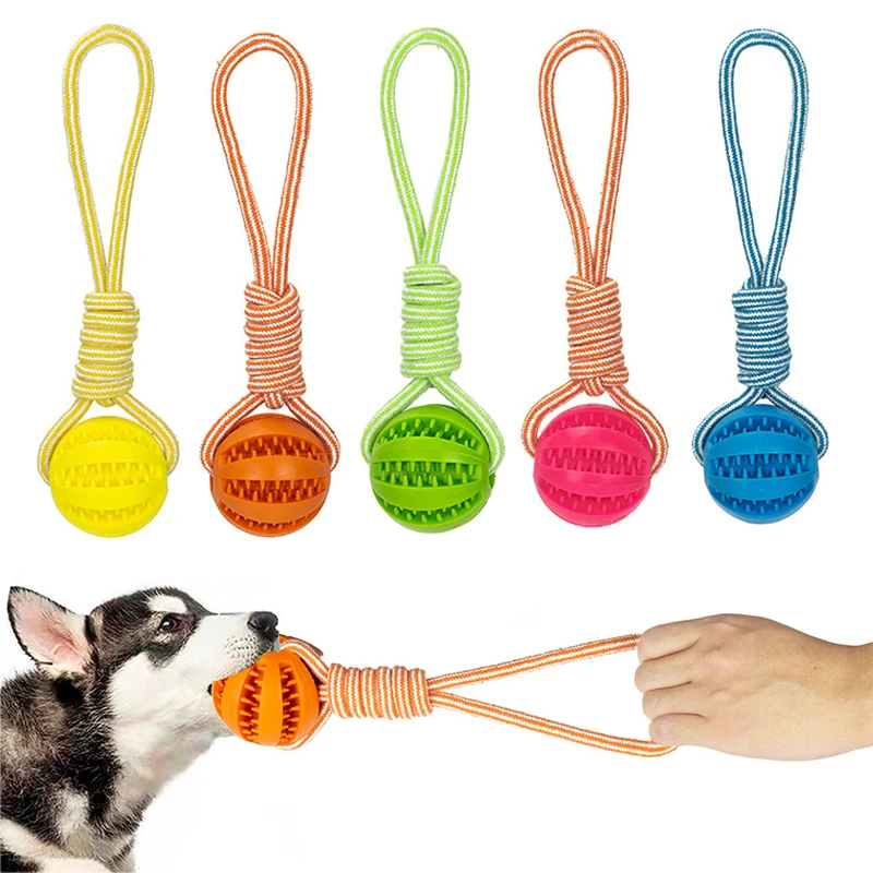 Dog Ate Pieces Rubber Ball Elasticity Ball Dog Chew Toy Rubber