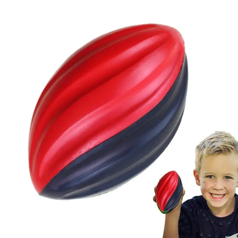 

Rugby Ball For Kids Slow Rebound Spiral Rugby Ball For Training 5 Inches Solid Rugby Toys For Team Activities Reusable Rugby For