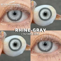 Vibrant Halloween & Cosplay Color Contact Lenses (RHINE - GRAY)