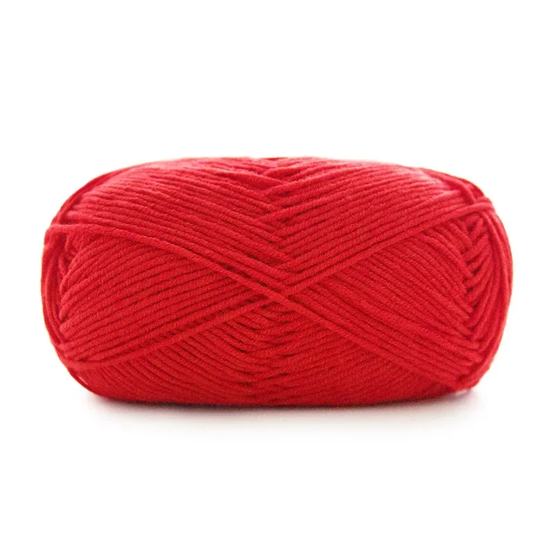 Susan's Family 64 Colors/set 50g/120m 4-plys Combed Cotton Milk Hand-knitted Doll DIY Crochet Material Package Wool Ball Sweater 5