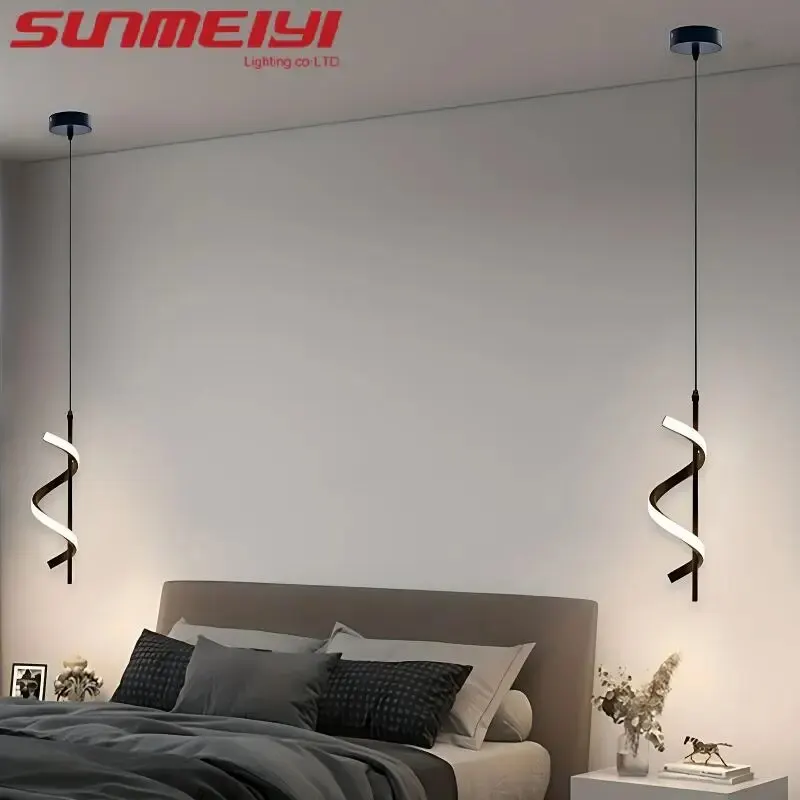 Modern Nordic Pendant Lamp Luxury LED Chandelier Hanging Lights Fixtures For Dining Room Bedroom Living Room Decoration Lighting