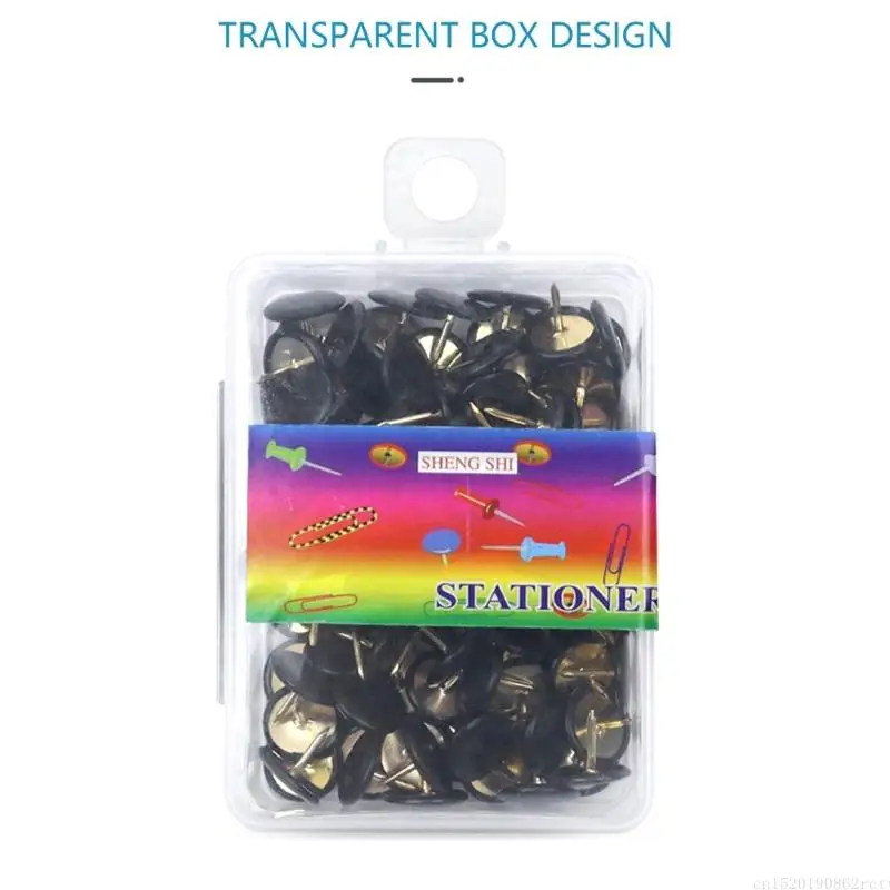 D5BB 100 Pcs 엄지 압정 드로잉 핀 포스터 핀 코르크 보드 포스터 용 푸시 핀