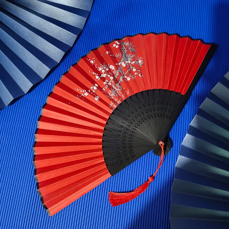 Handmade Summer student fan Lightweight Portable Traditional design Classical dress Exquisite Dance fan For Costume parties folding fan,hand fan,wooden hand fan,silk fans
