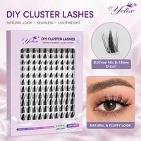 Cils en grappe Yelix Wispy, style coréen, DIY, effet manga, cils naturels, yeux de chat, parfaits pour le maquillage cosplay, vente en gros 1