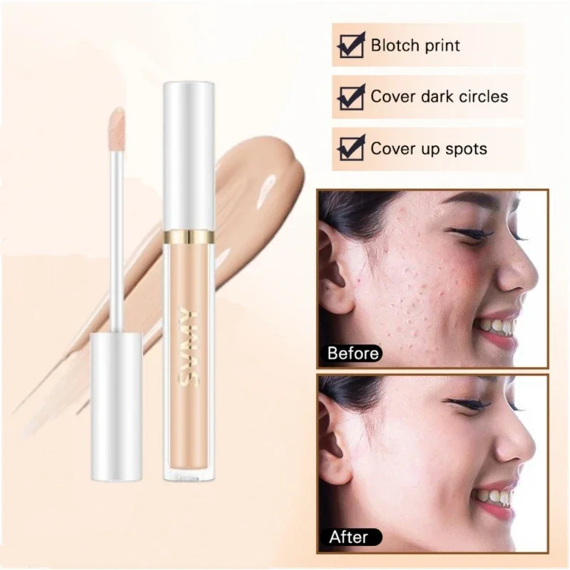 New Liquid Concealer 4 Colors Concealer Stick Moisturizing Face Makeup Foundation Cream Cover Acne Spots Dark Circles