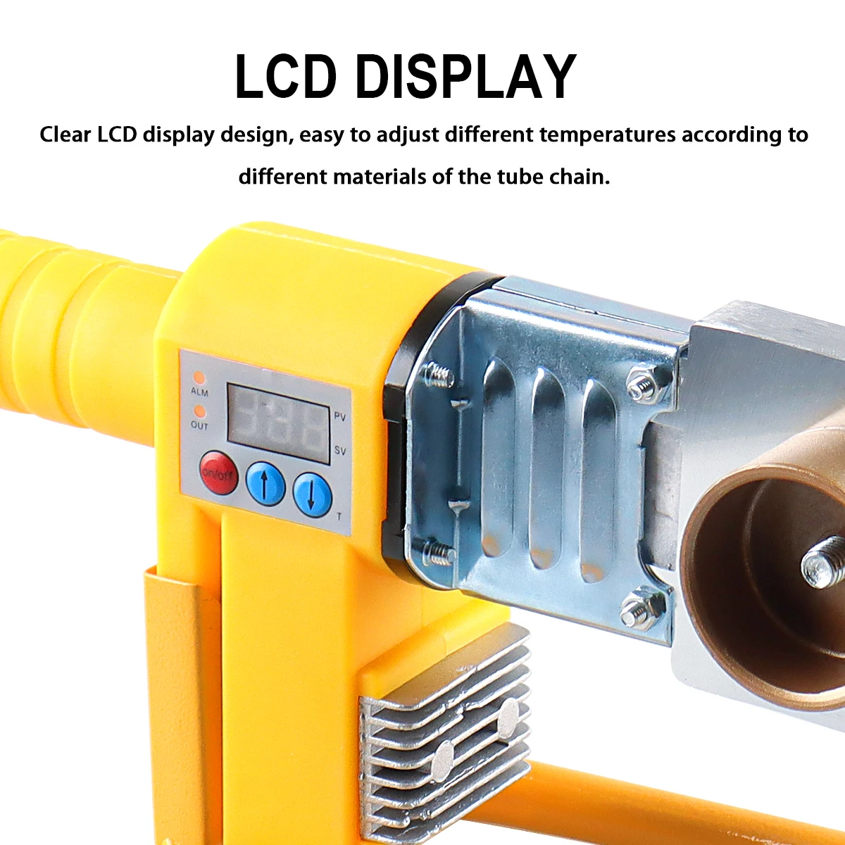 1000W/800W Pipe Welding Machine Pipe Soldering Iron Plastic Welding PP/PPR/PB/PE Tube Heating Hot Melt Tool 63/32 Types