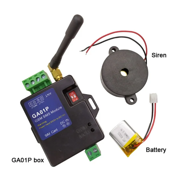 GA01P Vending Machine GSM Alarm Box Support Power Failure Alert One Alarm Input One Alarm Voltage Output 6
