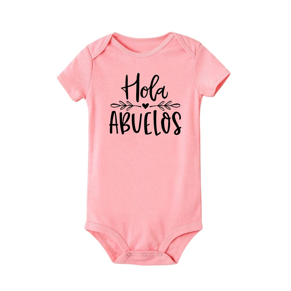 Vais a Ser Abuelos Baby Bodysuit Pregnancy Announcement Cotton Baby Coming  Soon Ropa Outfit Long Sleeve Infant Romper Clothes - AliExpress