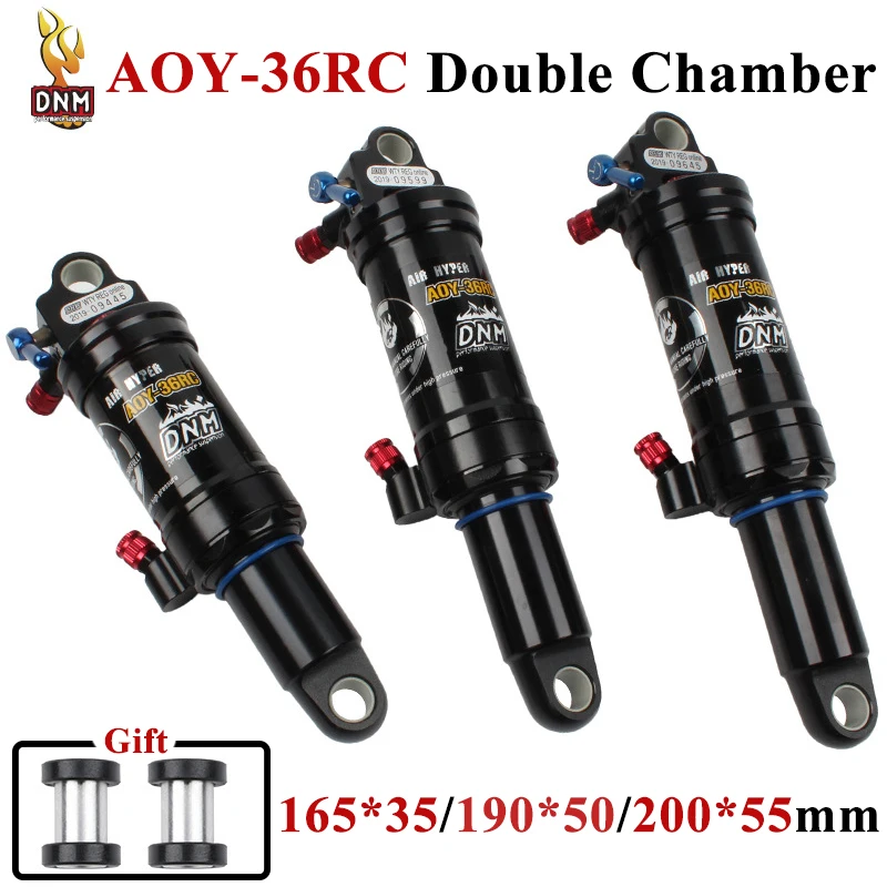

DNM AOY-36RC Rear Shock Absorber 165mm 190mm 200mm XC Tail Bike Rear Shocks Ultralight Double Chamber MTB Shock Bicycle Parts