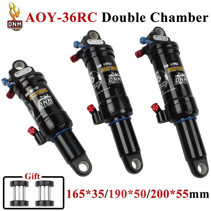 DNM AOY-36RC Mountainbike Air Rear Shock met Lockout 190x50mm 4 systeem, ST1429