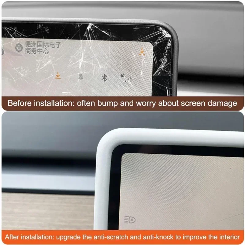Silicone Rubber Screen Frame Protector and Console Cover for Enhanced Display Protection