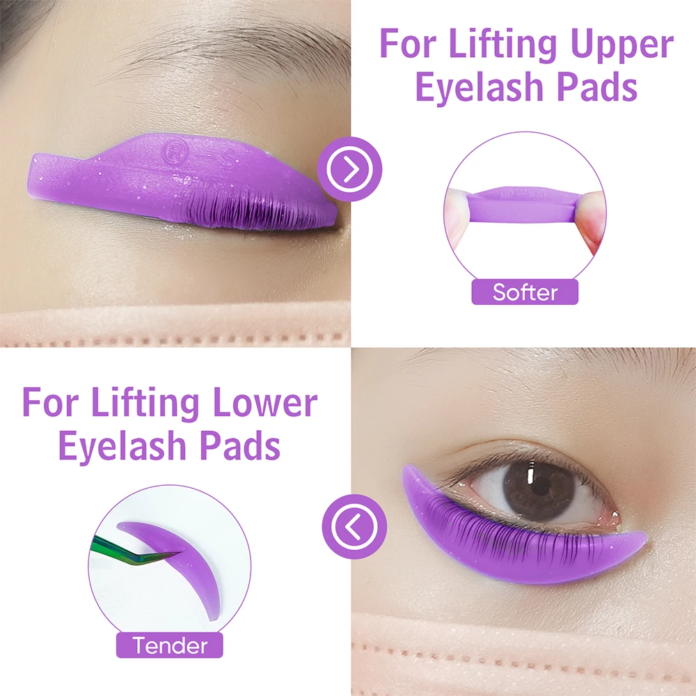 Silicone Lash Lift Shields 5 Pairs Eyelash Perm Pads