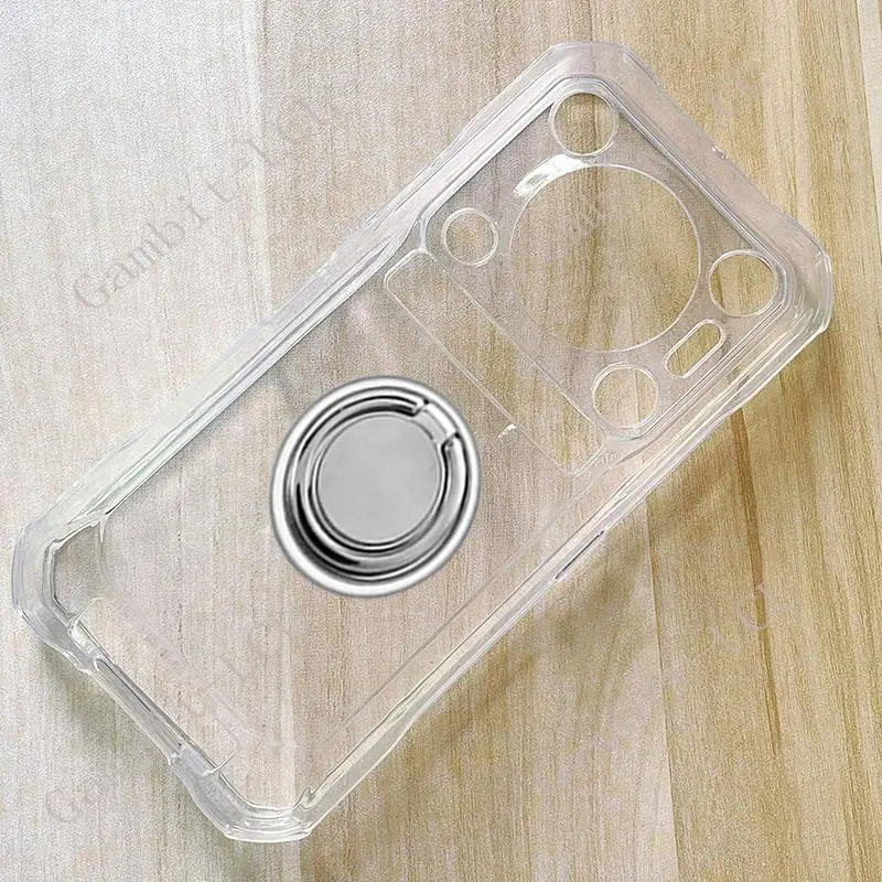 Durable TPU Soft Silicone Phone Case with Back Ring Holder Bracket - 2023 Edition